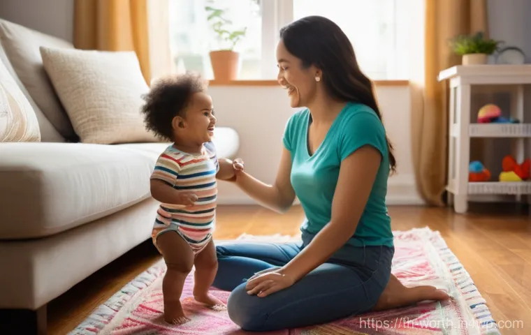 효과적인 가치 제안 커뮤니케이션 방법 - **Prompt:** A heartwarming scene of a young mother, approximately 30 years old, with a radiant smile...